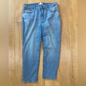 Madewell medium wash  Blue the perfect vintage crop Womens  Jeans 32 NWT
